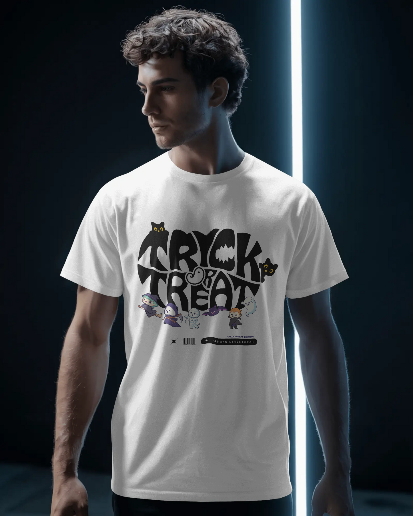 Unisex Halloween Cotton Tee – Trick or Treat