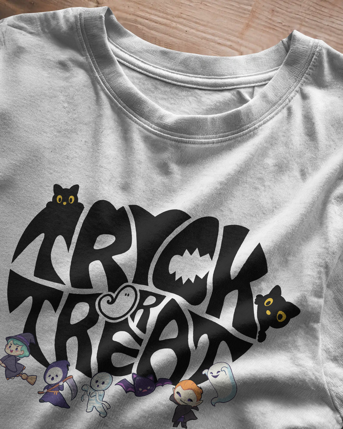 Unisex Halloween Cotton Tee – Trick or Treat
