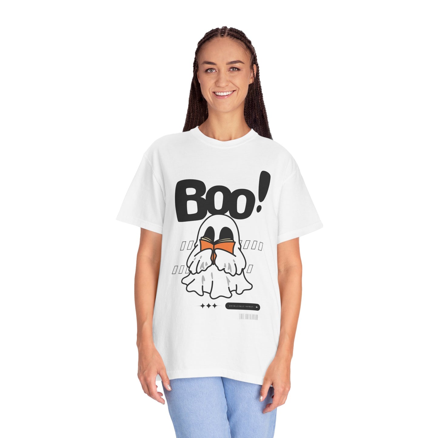 Unisex Halloween Graphic Tee – Spooky Ghost Design