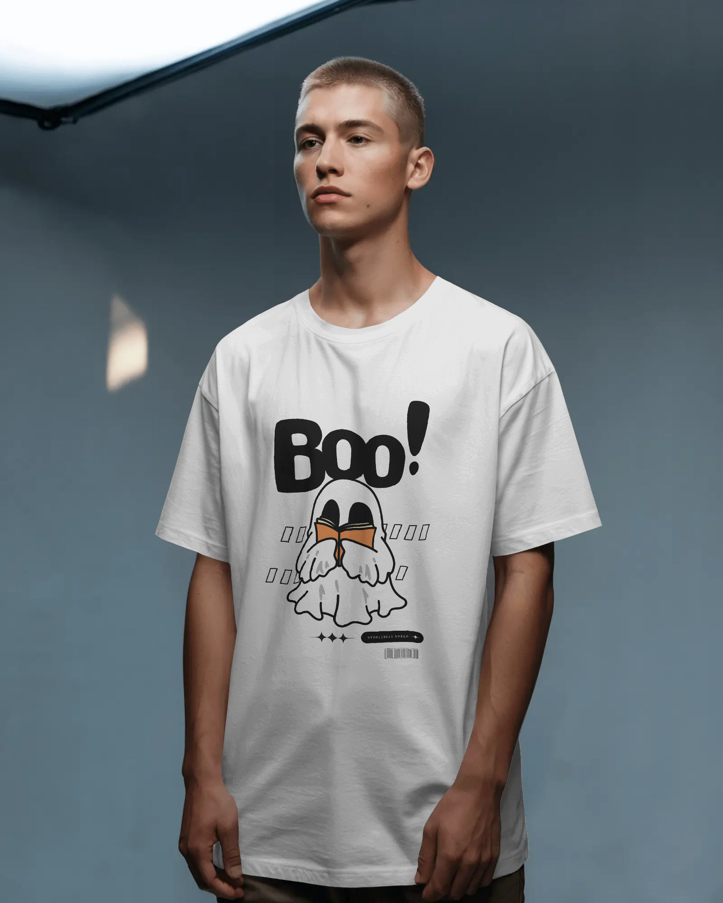 Unisex Halloween Graphic Tee – Spooky Ghost Design