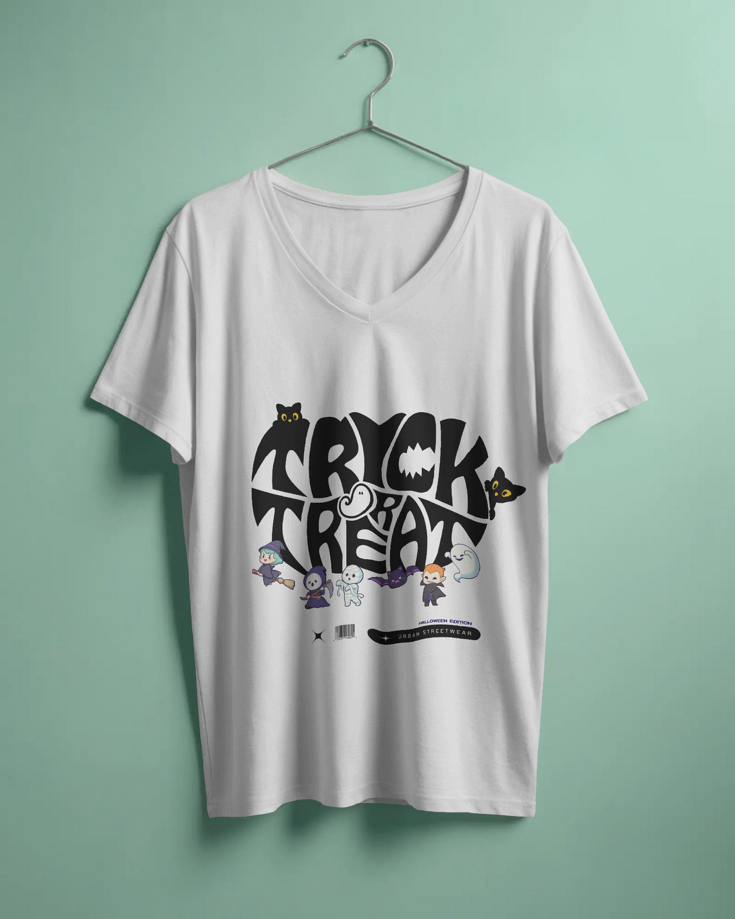 Unisex Halloween Cotton Tee – Trick or Treat
