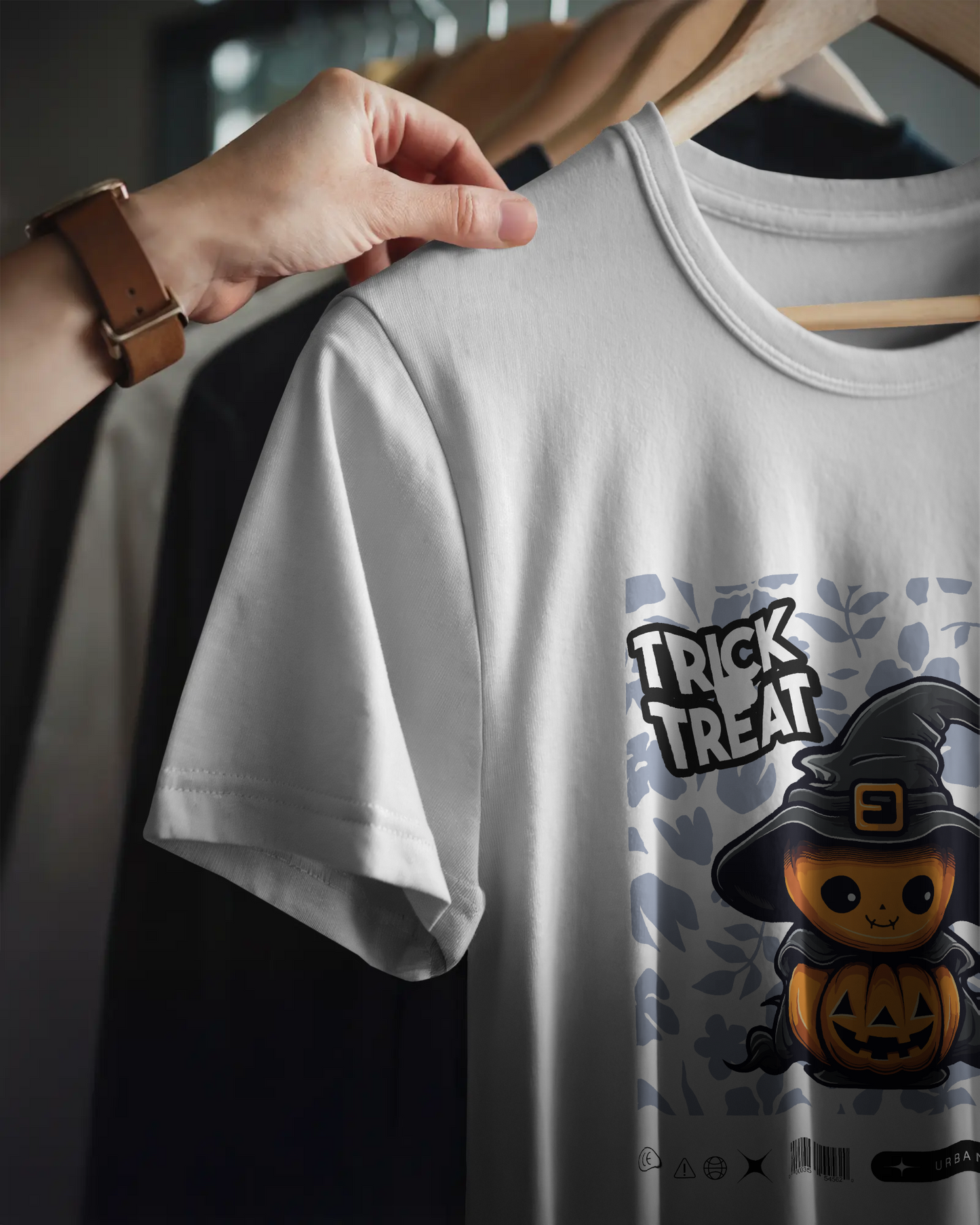 Unisex Halloween Tee – Trick or Treat Pumpkin Design