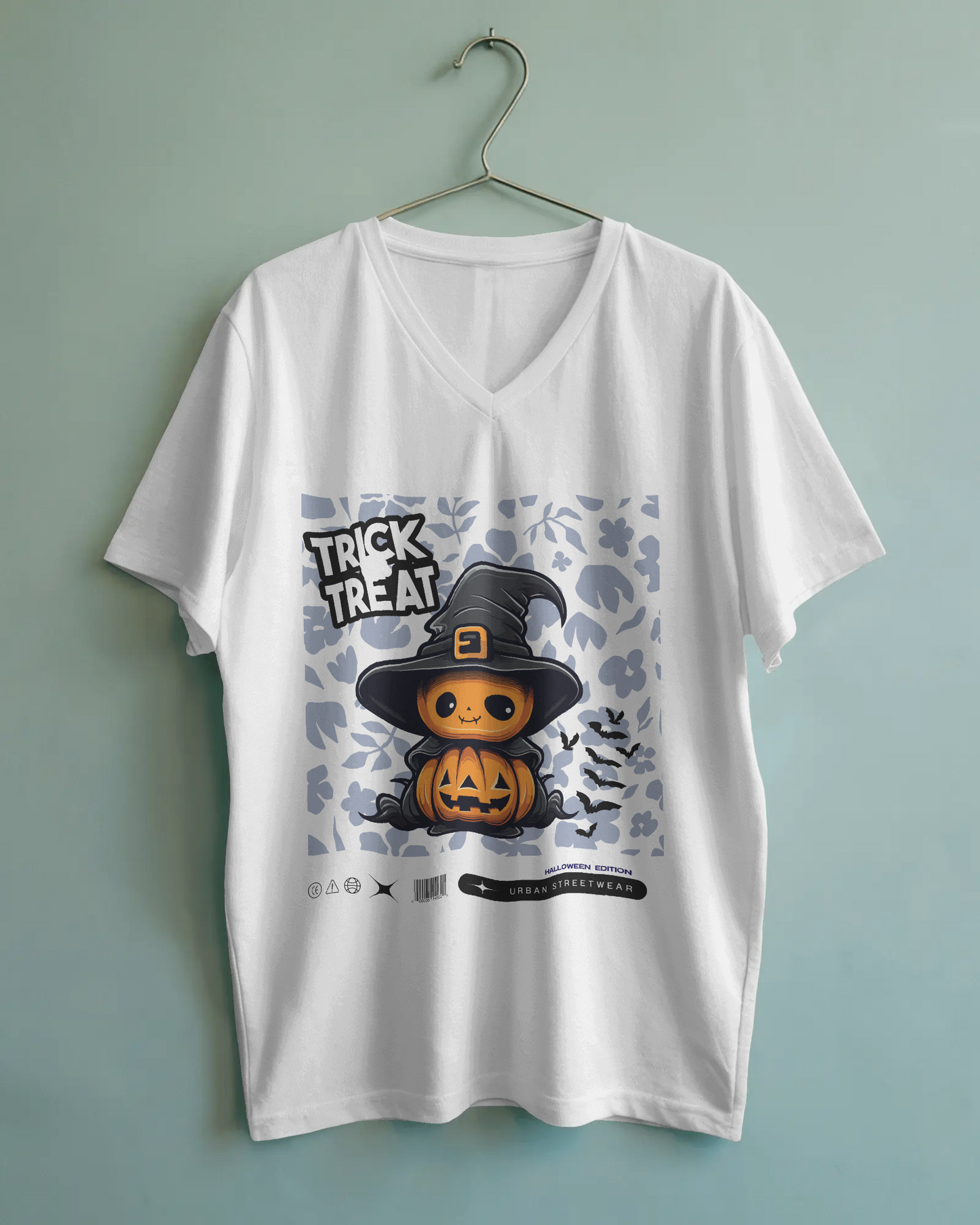 Unisex Halloween Tee – Trick or Treat Pumpkin Design