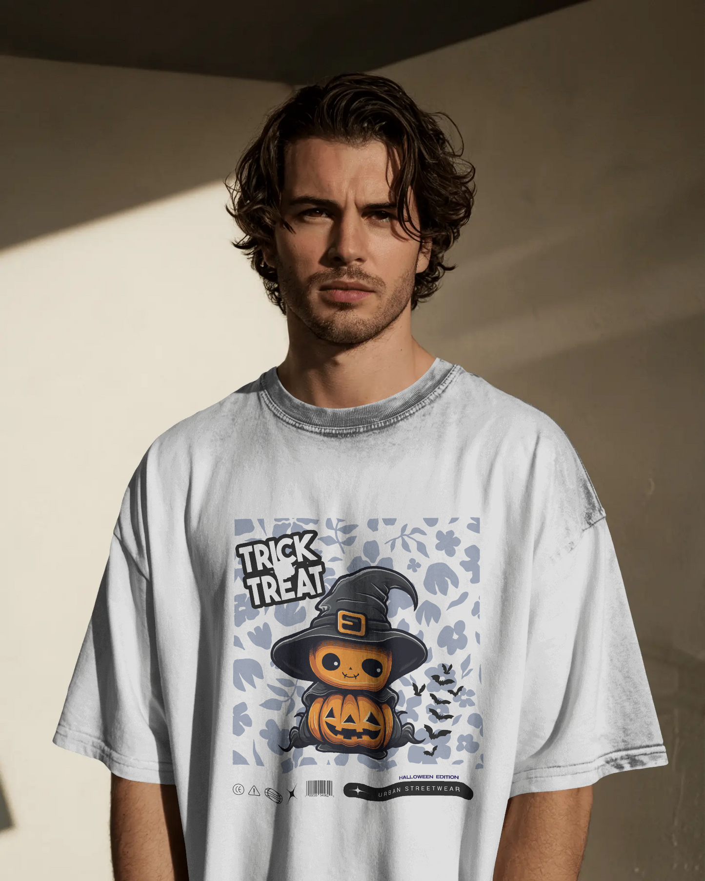 Unisex Halloween Tee – Trick or Treat Pumpkin Design